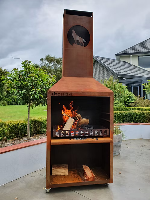 Classic Corten 900 Fireplace Package