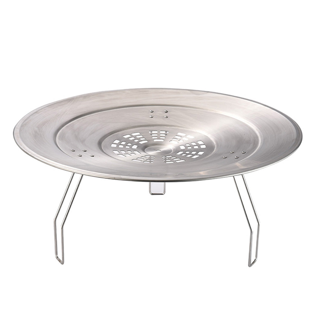 CleanBurn® stainless steel fire pit heat deflector