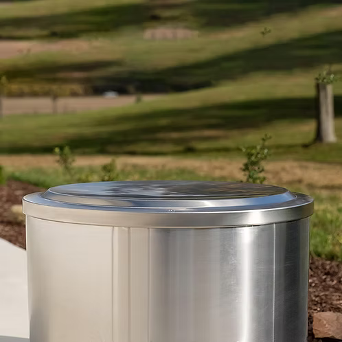 Stainless steel fire pit lid